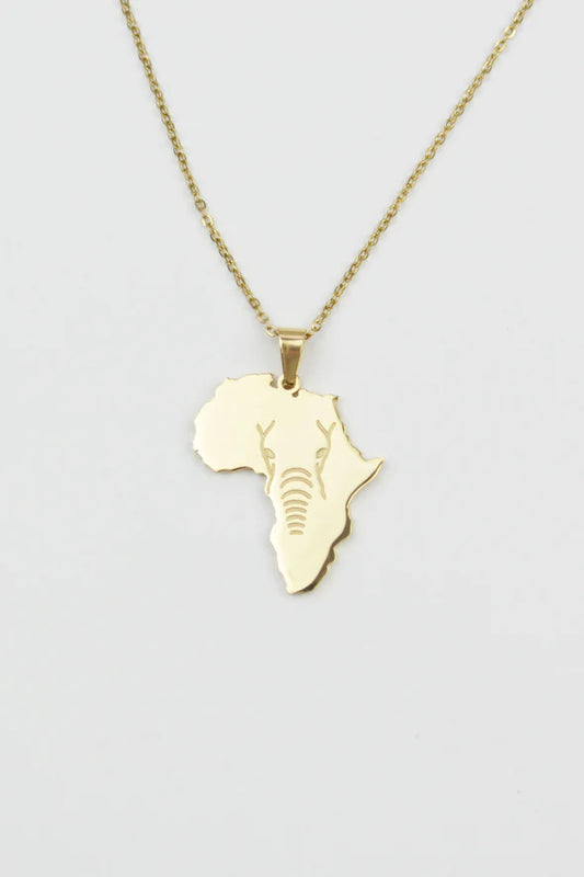 African Elephant Necklace